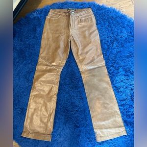 Gap Vintage Boot Cut Genuine Camel Colored Leather Pants